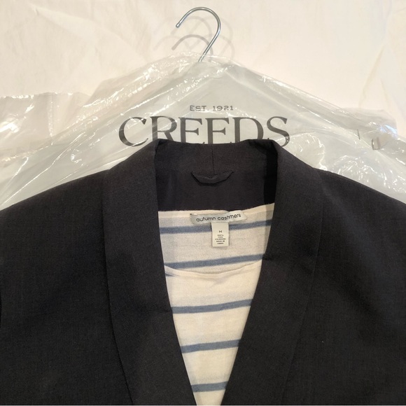 Brunello Cucinelli Dark Grey Wool Blazer Women Size IT46 - Picture 16 of 17